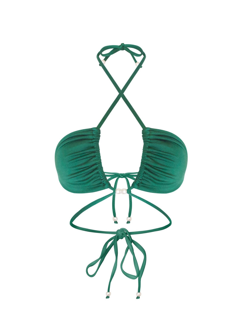 Akoia Top | Emerald - Mahina Swimwear