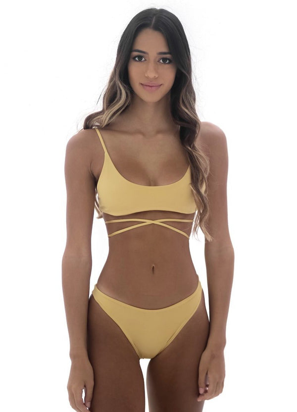 Kiera Bottom | Golden Yellow - Mahina Swimwear